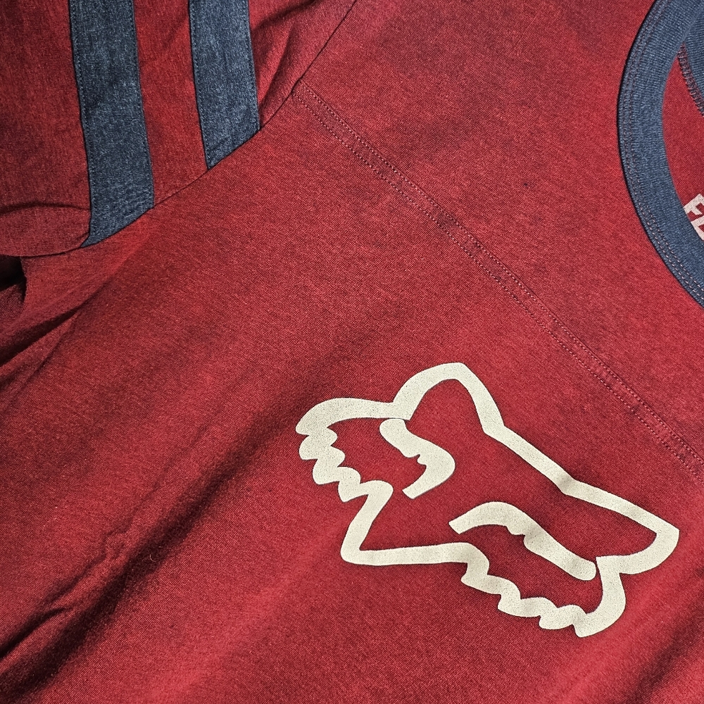 Fox Red and Blue Short Sleeve Tee